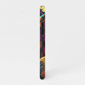 Comic Book Style Werewolf vor Vollmond iPhone Hülle (Linke Seite)