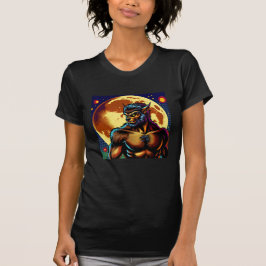 Comic Book Style Werewolf vor Vollmond T-Shirt