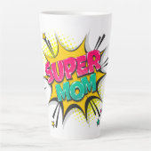 Comic Book Super Mama Latte Tasse (Vorderseite)