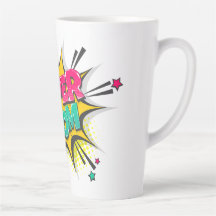 Comic Book Super Mama Latte Tasse