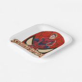 Comic-Book-Superheld Pappteller (Gewinkelt)