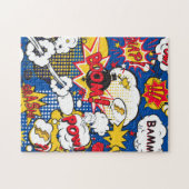 Comic-Book-Superheld Puzzle (Horizontal)