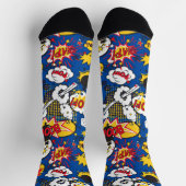 Comic-Book-Superheld Socken (Oben)