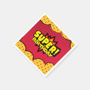 Comic-Book-Superhelden-Jungen-Geburtstag Serviette