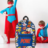 Comic Book Superhero Benutzerdefinierte Initialen Bedruckter Rucksack