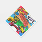 Comic Book Superhero Birthday Boy Napkins Serviette (Ecke)
