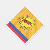 Comic Book Superhero Einzigartiger Geburtstag Serviette (Ecke)