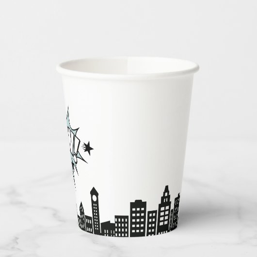 Comic Book Superhero Geburtstag Pappbecher (Links)