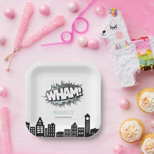 Comic Book Superhero Geburtstag Pappteller (Party)