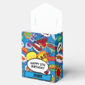 Comic Book Superhero Geburtstagsparty Blue Geschenkschachtel (Geöffnet)