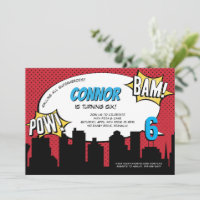 Comic Book Superhero Geburtstagsparty