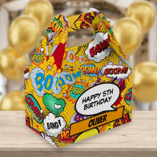 Comic Book Superhero Geburtstagsparty Gefallen Box Geschenkschachtel