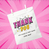 Comic Book Superhero Girl's Birthday Danke Geschenktütchen