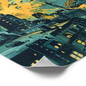 Comic Book Superhero Poster (Ecke)