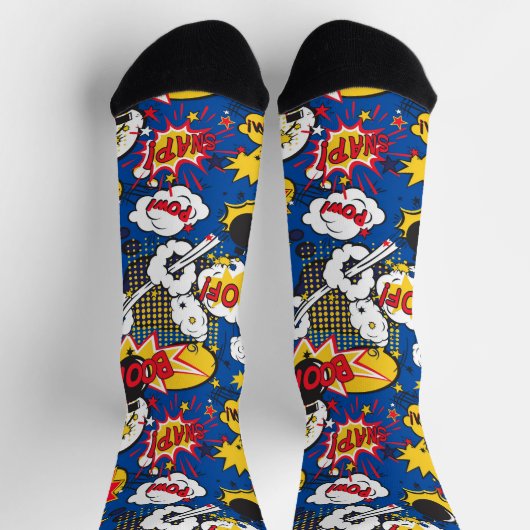 Comic Book Superhero Socken (Oben)