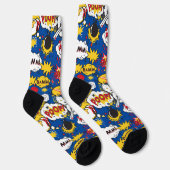 Comic Book Superhero Socken (Rechts)