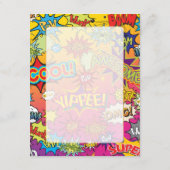 COMIC BOOK SUPERHERO WEDD BEGLEITKARTE (Rückseite)