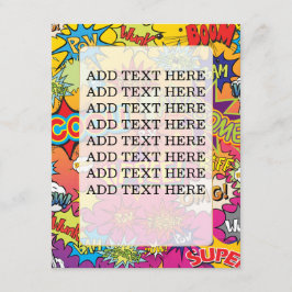 COMIC BOOK SUPERHERO WEDD BEGLEITKARTE