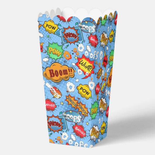 Comic Book Tent Bevorzugung Box Geschenkschachtel (Rückseite)