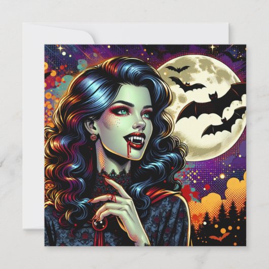 Comic Book Vampire Halloween-Party (Vorderseite)
