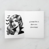 Comic Book Vampire Halloween und Farbseite Karte (Innenseite)