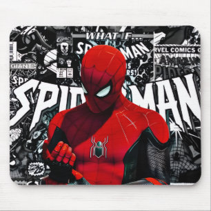 Comic-Book-Web-Held-Maustastaturpad - Rot maskiert Mousepad