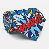 Comic Book WHAM Pop Art Superheld Krawatte (Gerollt)