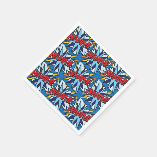 Comic Book WHAM Serviette (Ecke)