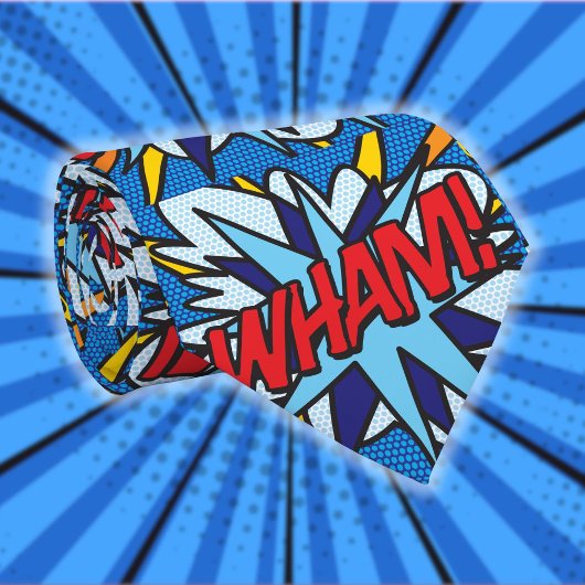 Comic-Book WHAM Superheld Krawatte