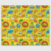 Comic Book Wrapping Paper Geschenkpapier (Flach)