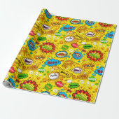 Comic Book Wrapping Paper Geschenkpapier (Ungerollt)