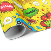 Comic Book Wrapping Paper Geschenkpapier (Rolleneckpunkt)