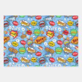 Comic Book Wrapping Paper Set Geschenkpapier Set (Vorderseite 2)