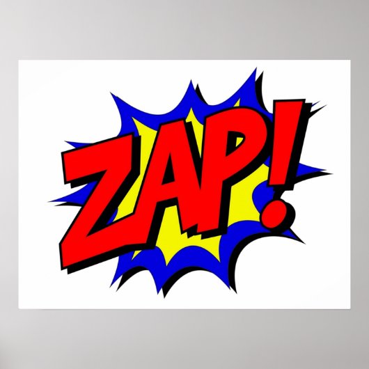 Comic Book Zap Poster (Vorne)