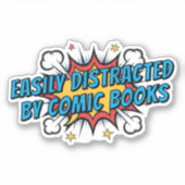 Comic Books Lover Funny Gift Aufkleber (Vorderseite)