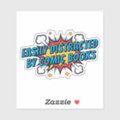 Comic Books Lover Funny Gift Aufkleber (Blatt)