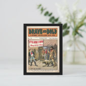 Comic "Brave and Bold Serial Western Book" - 1906 Postkarte (Stehend Vorderseite)