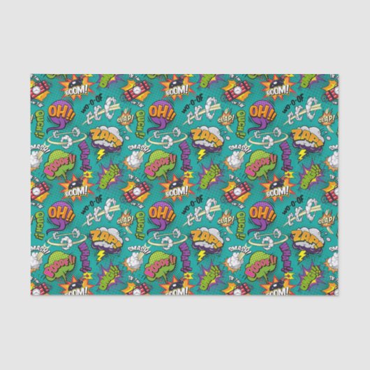 Comic Bubbles Seidenpapier (Vorderseite)