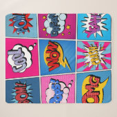 Comic Bubbles Set. Ausdrücke Bom, Cool, Pow, Oop Sherpadecke (Vorderseite (Horizontal))