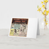 Comic-Buch-Anzeige - Gruß-Karte Karte (Gelbe Blume)