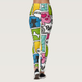 Comic-Buch-Art-Haustier-Muster Leggings (Rückseite)