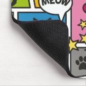 Comic-Buch-Art-Haustier-Muster Mousepad (Ecke)