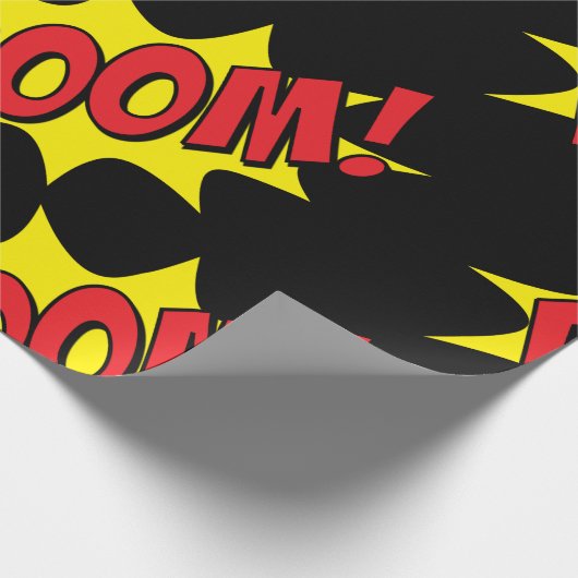 Comic-Buch-Boom! Geschenkpapier (Ecke)