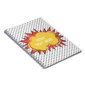 Comic-Buch-Explosions-kundenspezifische Text-Blase Notizblock (Rechte Seite)