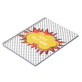 Comic-Buch-Explosions-kundenspezifische Text-Blase Notizblock (Linke Seite)