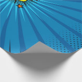 Comic-Buch gegen Hintergrund, klassische Pop-Kunst Geschenkpapier (Ecke)