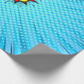 Comic-Buch gegen Hintergrund, klassische Pop-Kunst Geschenkpapier (Ecke)