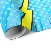 Comic-Buch gegen Hintergrund, klassische Pop-Kunst Geschenkpapier (Rolleneckpunkt)