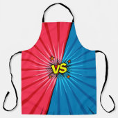 Comic-Buch gegen Hintergrund, klassische Pop-Kunst Schürze (Vorderseite)