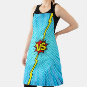 Comic-Buch gegen Hintergrund, klassische Pop-Kunst Schürze (InSitu)